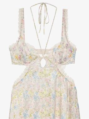 For Love and Lemons Glitter Garden Slip Dress